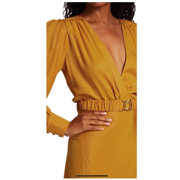 Ronny Kobo Estelle Faux-Wrap Midi Dress - Picture 8 of 13